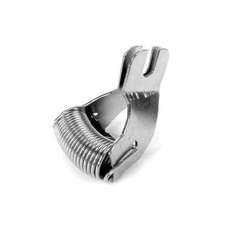 Manual thread cutter for industrial sewing machines, mounted on the presser foot