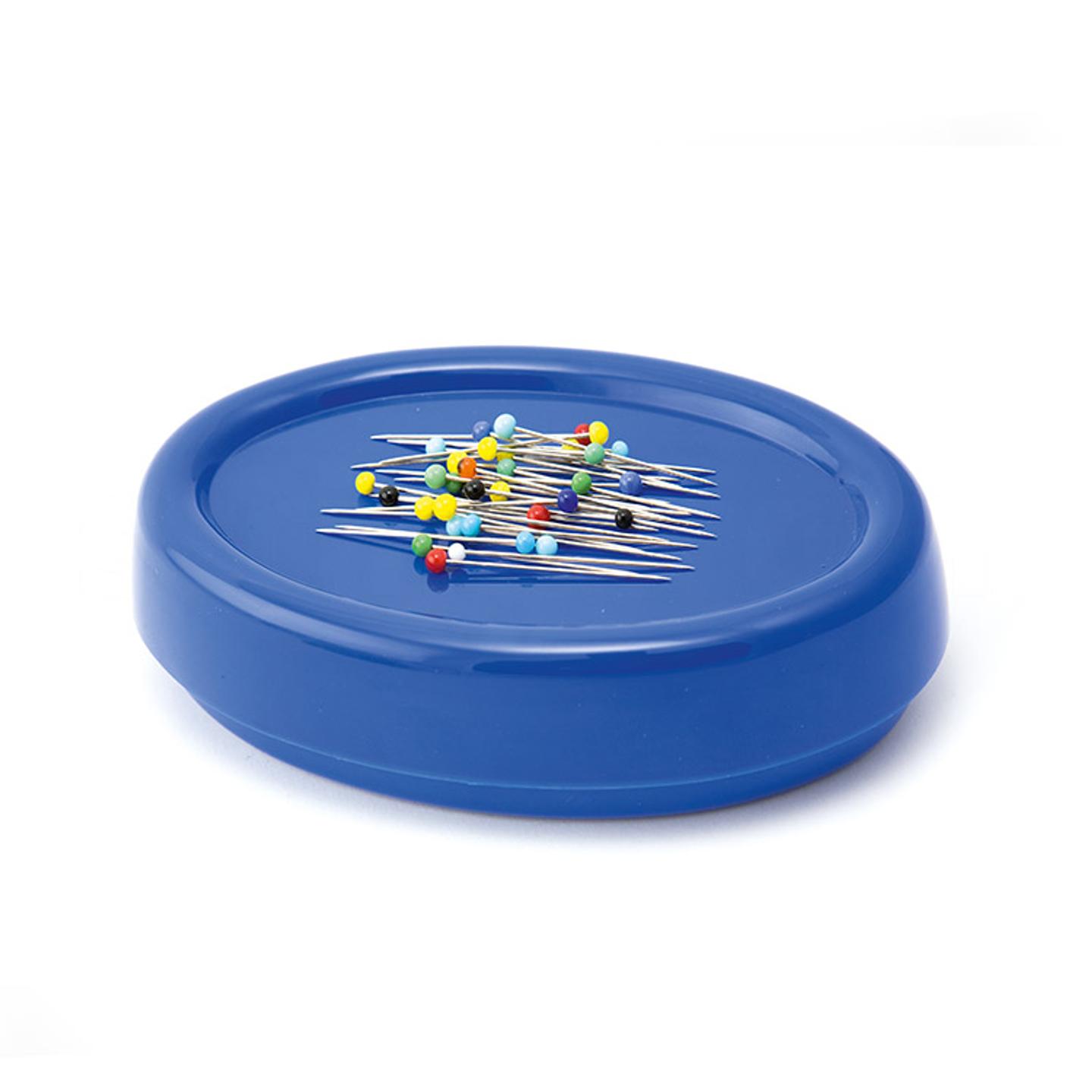 Magnetic pin and needle holder, blue