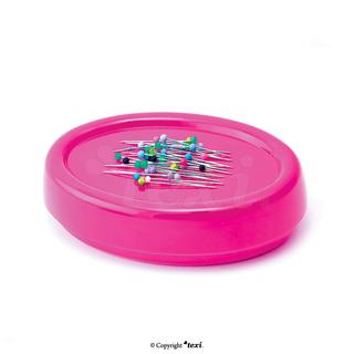 Magnetyczna poduszka do igieł i szpilek, różowa