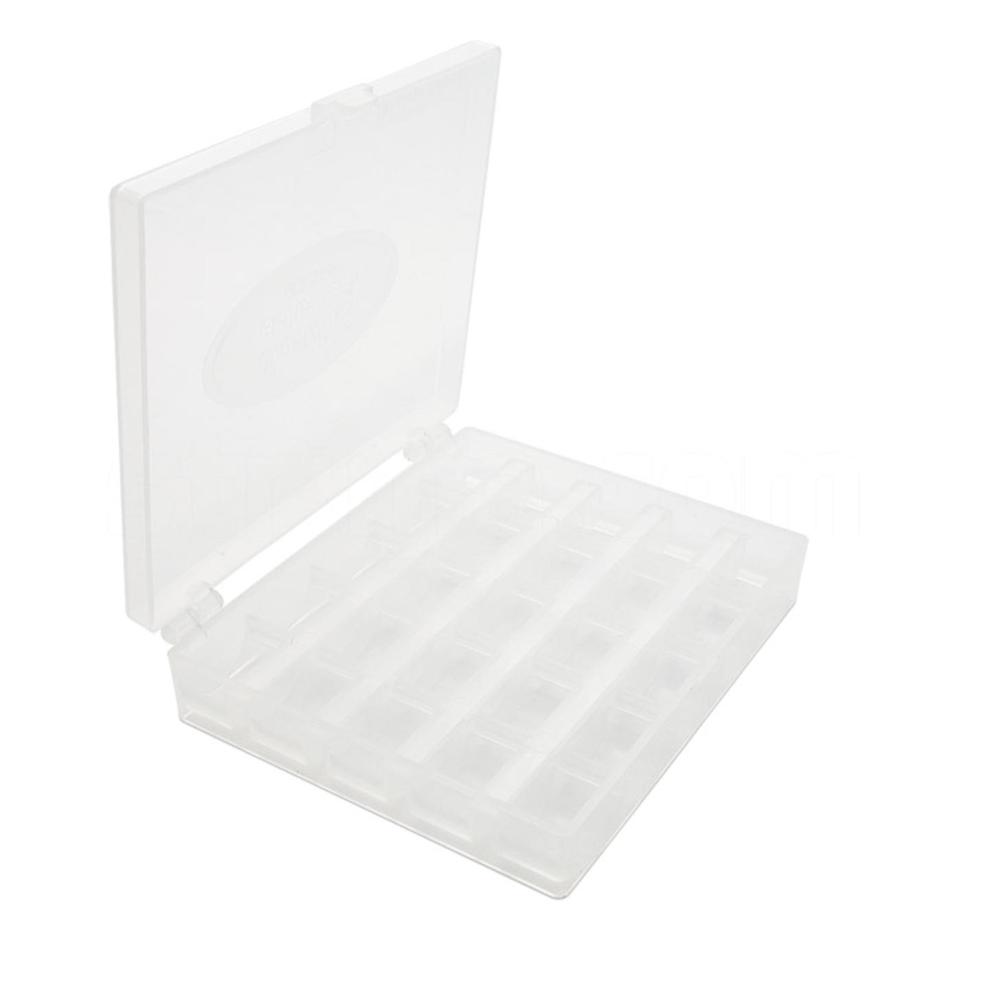 Storage box for 25 bobbins (bobbins not included)