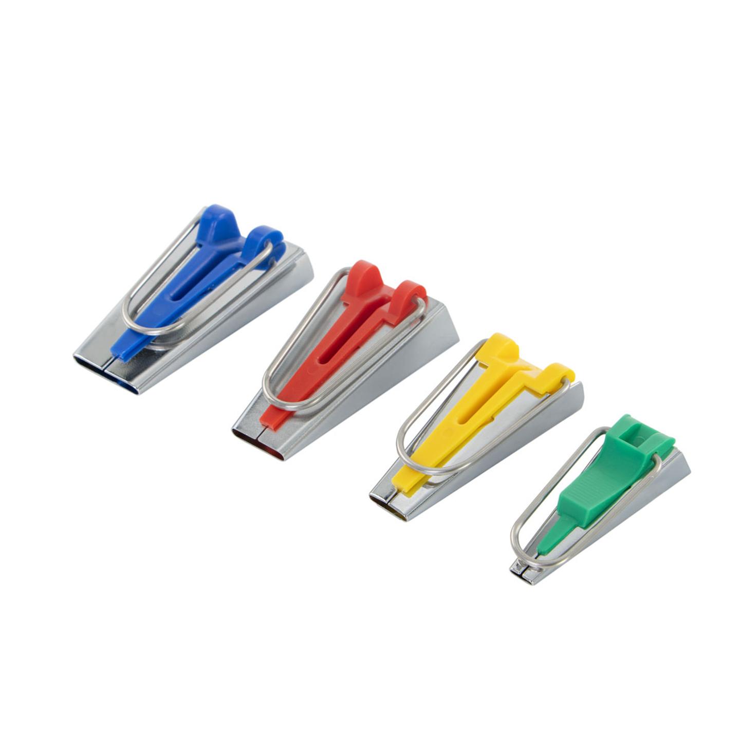 Zestaw 4 szt. zwijaczy do zaprasowywania lamówki: 6/12/18/25 mm