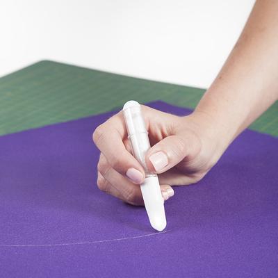 Tailor chalk pen with applicator, white color