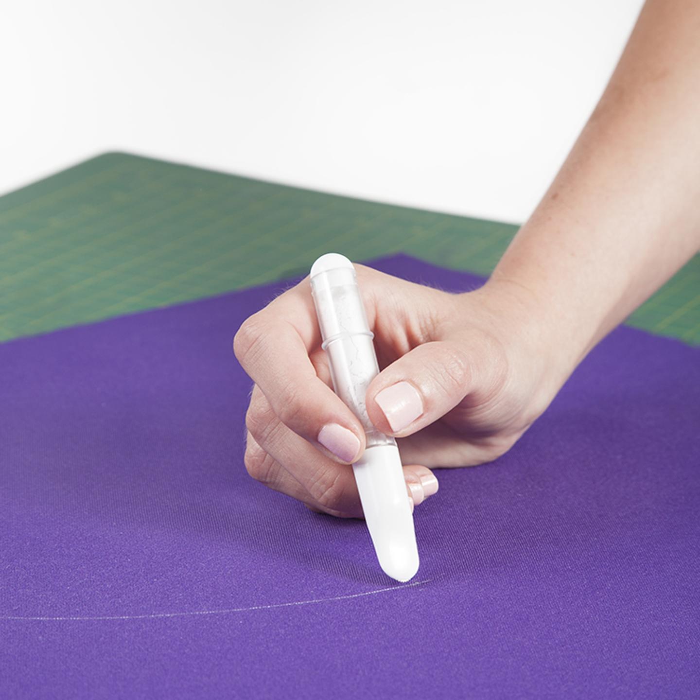 Tailor chalk pen with applicator, white color