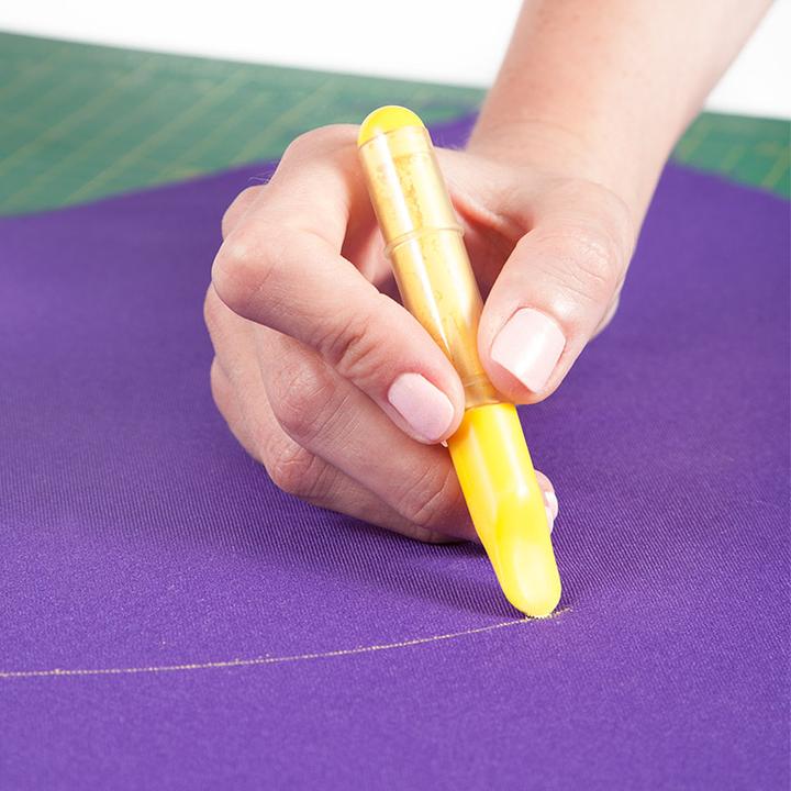 Kreda krawiecka w aplikatorze, żółta