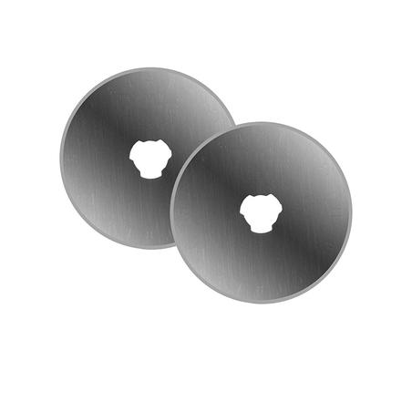 Rotary cutter blade 28 mm, straight, 2 pcs.