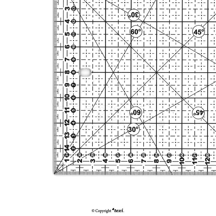 Liniał do patchworku i quiltingu, 160x320 mm, podziałka centymetrowa, czarna