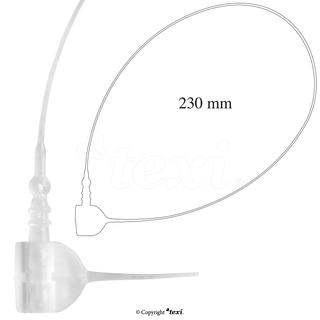 Nitki zabezpieczające do ręcznego etykietowania, opakowanie 5.000 szt., dł. 23 cm, neutral