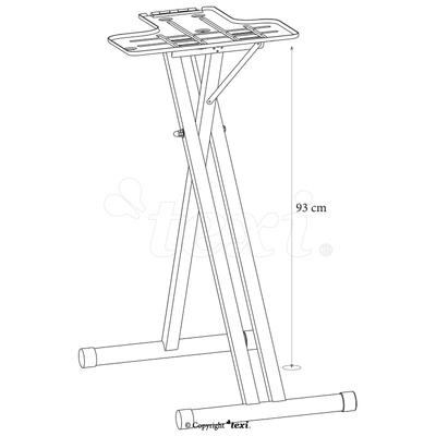 Podstawa do prasowalnic parowych Apollo, wysokość 93 cm