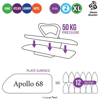 Prasowalnica parowa sterowana elektronicznie