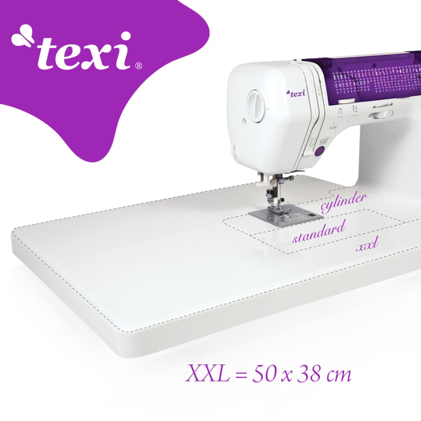 Texi Ballerina computerized sewing machine with a table that expands the work area