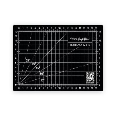 Self-healing cutting mat, size 22x15 cm, black