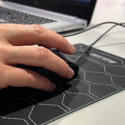 Self-healing cutting mat, size 22x15 cm, black