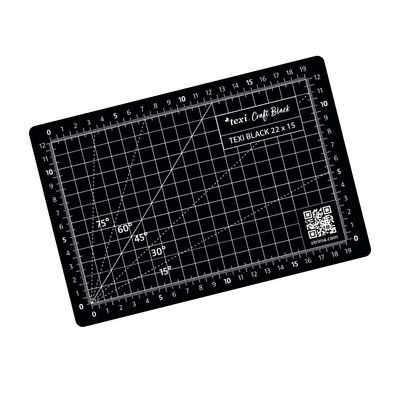 Self-healing cutting mat, size 22x15 cm, black