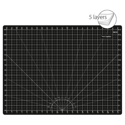 Self-healing cutting mat, size 60x45 cm, black