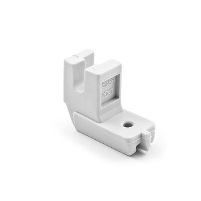 Invisible zipper foot, low fastening type, for household machine