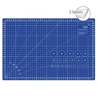 Self-healing cutting mat, 45x30 cm, dark blue