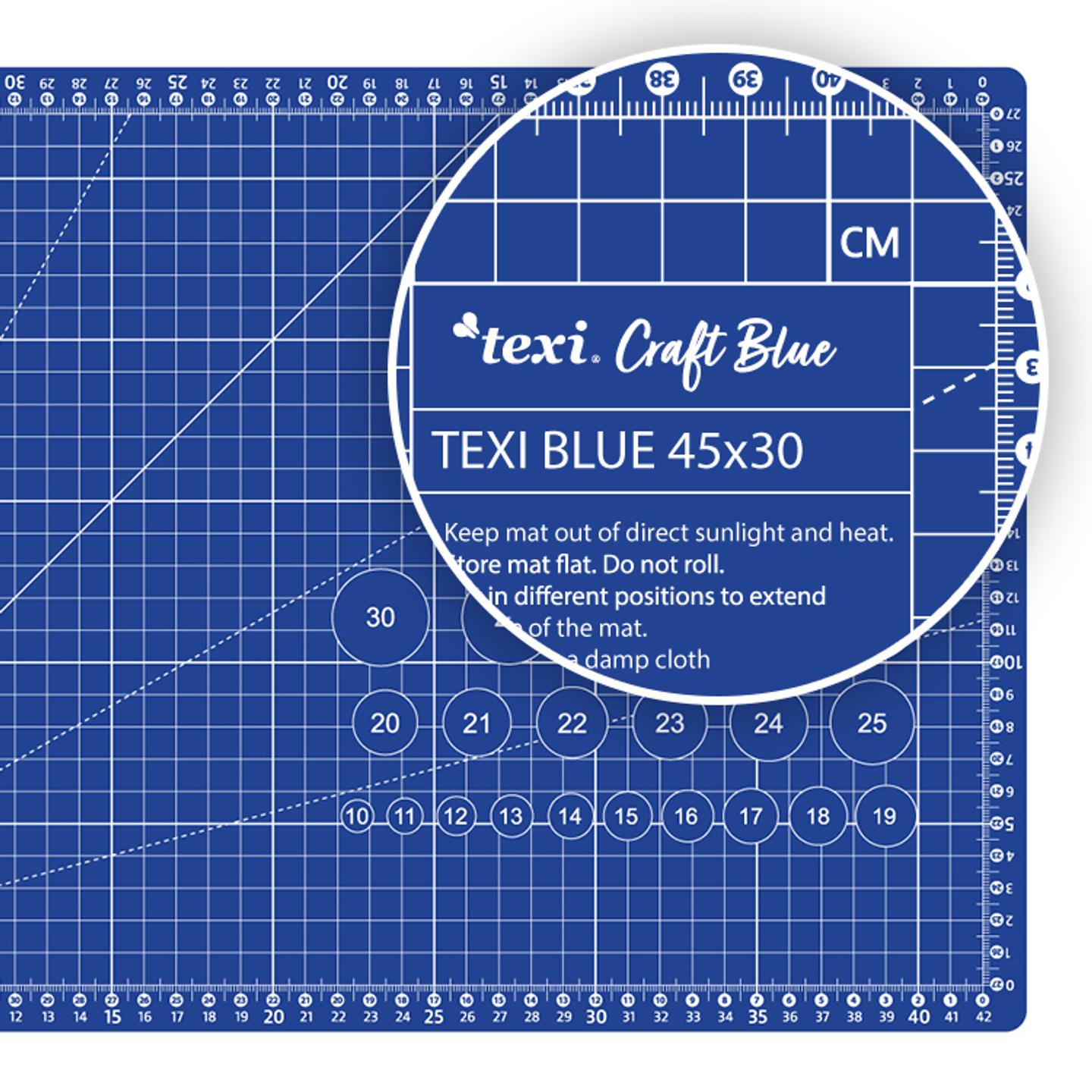 Self-healing cutting mat, 45x30 cm, dark blue