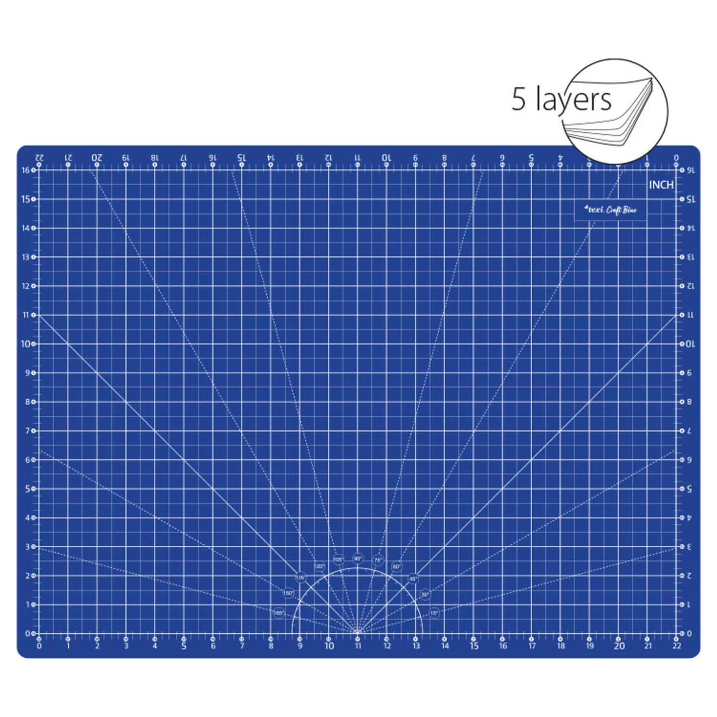 Self-healing cutting mat, 60x45 cm, dark blue