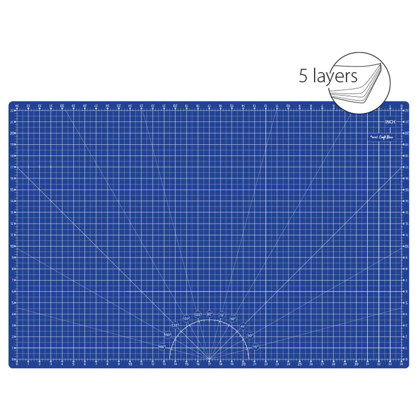 Self-healing cutting mat, 90x60 cm, dark blue