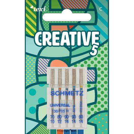 Igły do maszyn domowych MIX, 5 sztuk, 130/705H 1x70, 1x80, 1x90 + 130/705 H-J 1x90 + 130/705 H-S 1x90