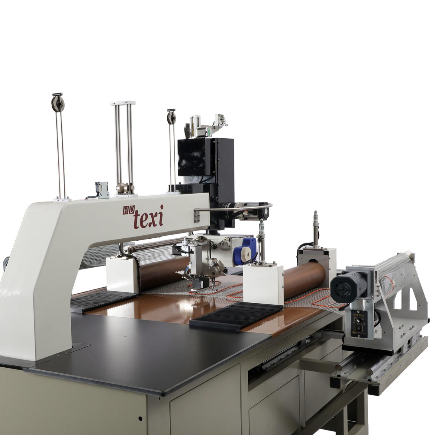 Automatic machine for sewing a resistance wire onto heating mats