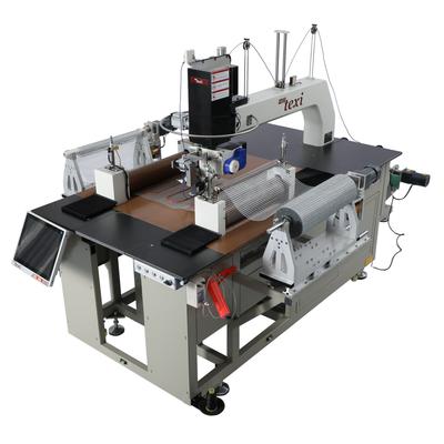 Automatic machine for sewing a resistance wire onto heating mats