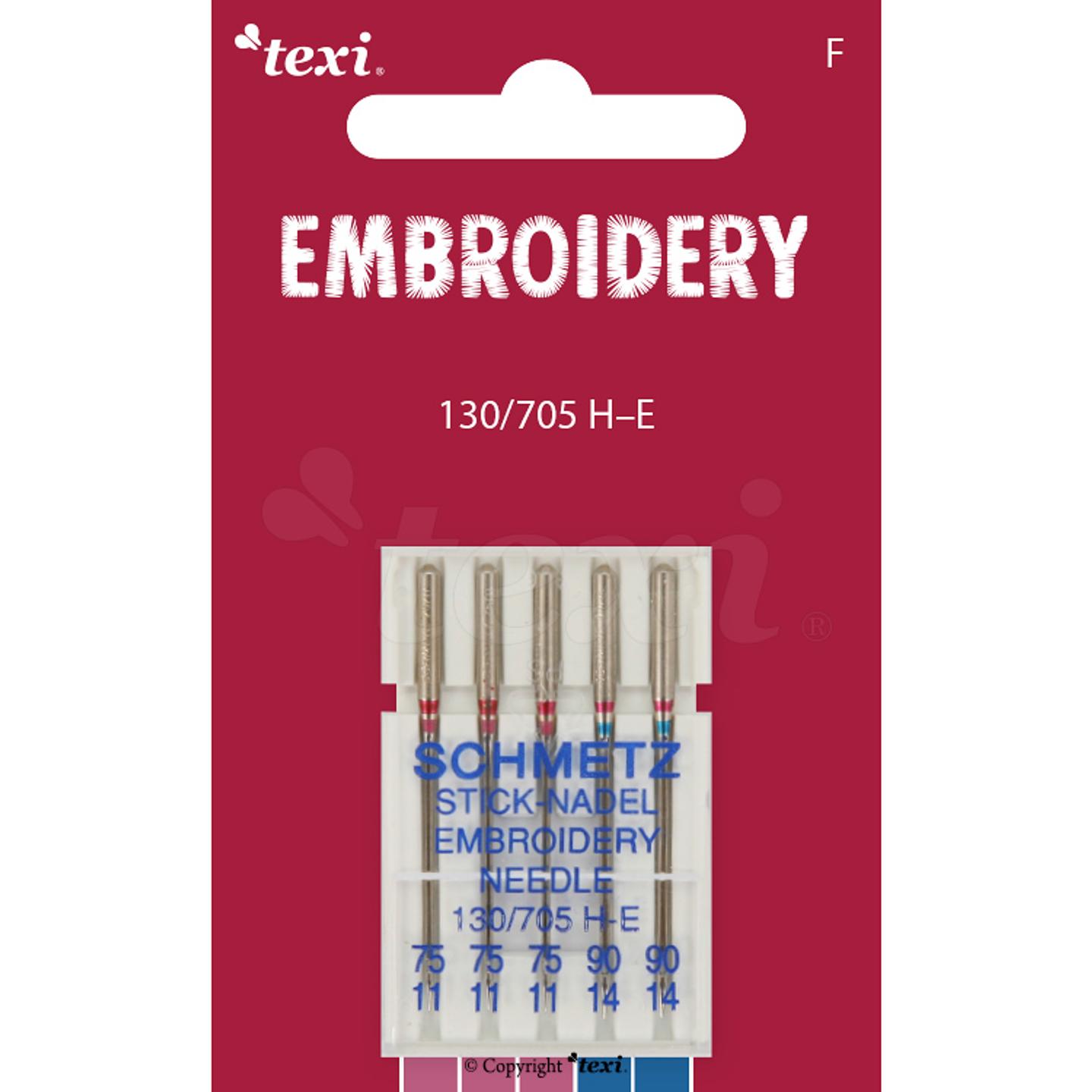 Igły do haftu do maszyn domowych, 5 sztuk, grubość 75x3, 90x2