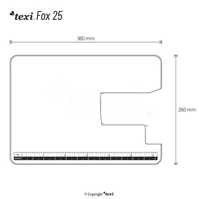 Automatic multifunctional sewing machine Texi Fox 25 with extension table
