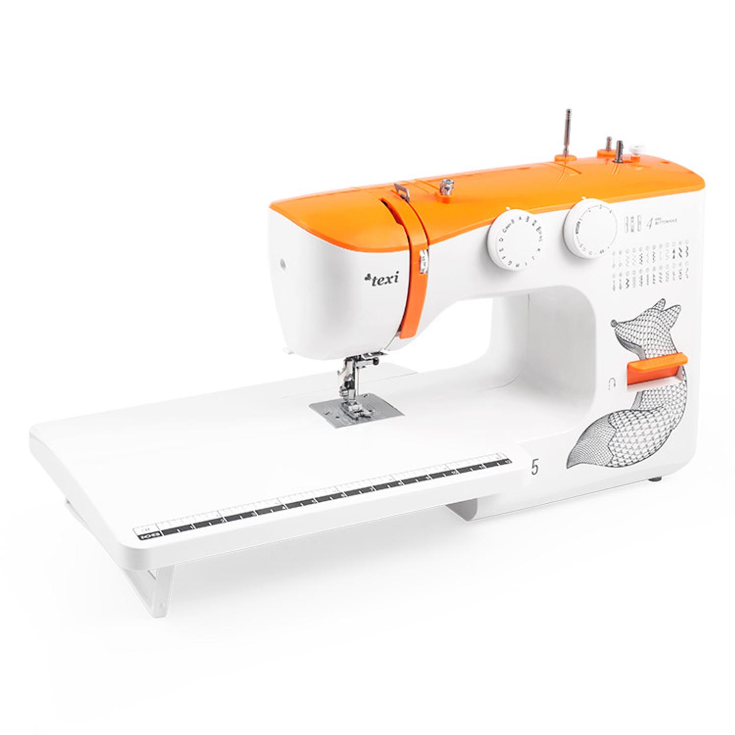 Automatic multifunctional sewing machine Texi Fox 25 with extension table