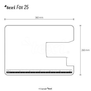 Stolik powiększający pole pracy do modelu TEXI FOX 25