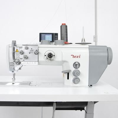 Automatic upholstery and leather lockstitch machine with unison feed, bobbin 26 mm - complete machine