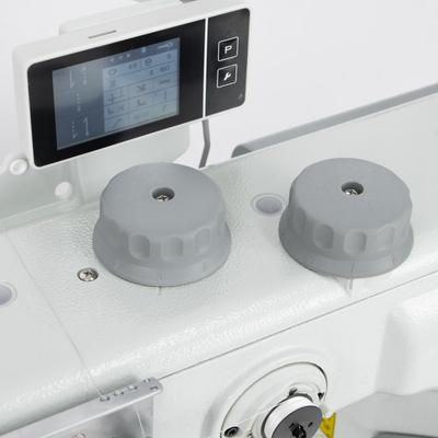 Automatic upholstery and leather lockstitch machine with unison feed, bobbin 32 mm - complete machine