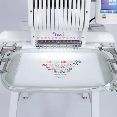 1-head, 12-needle embroidery machine + base + cap station + free set of threads