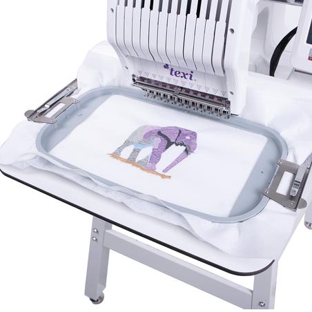 Flat embroidery stabiliser table for Texi Iris 12