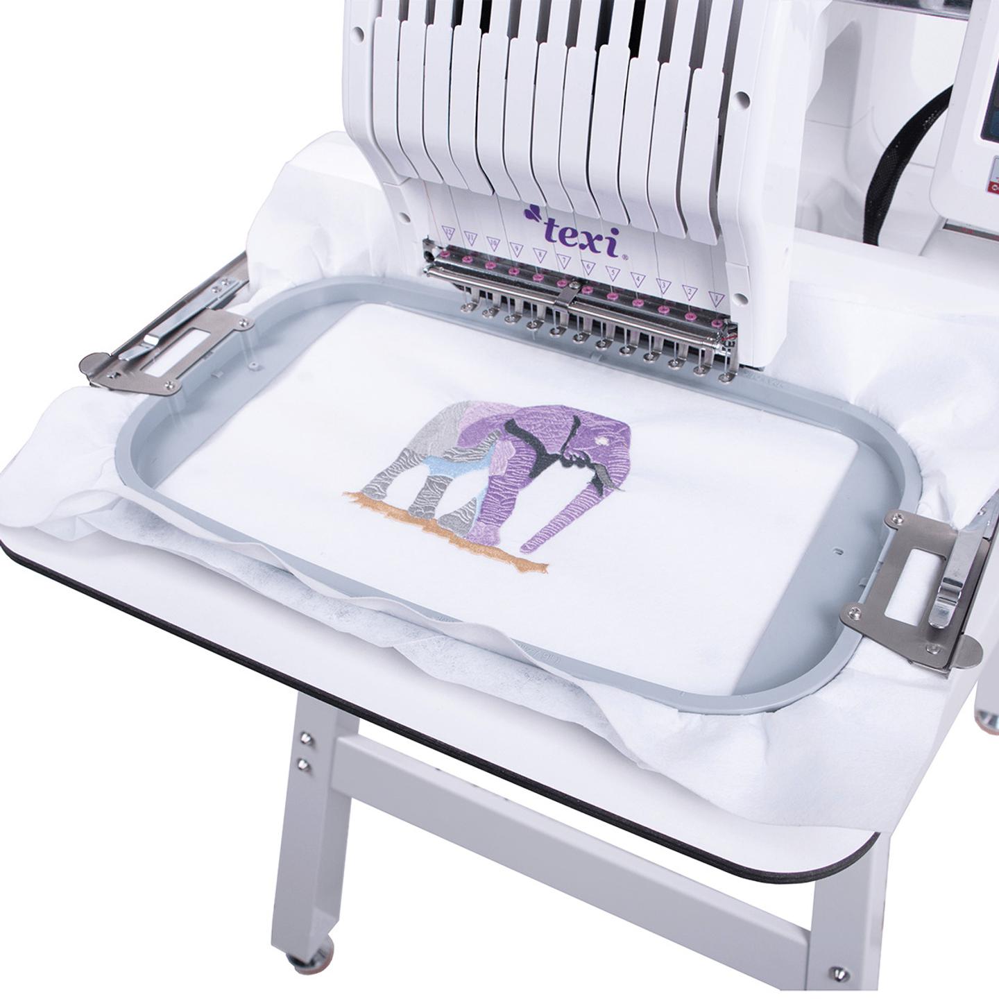 Flat embroidery stabiliser table for Texi Iris 12