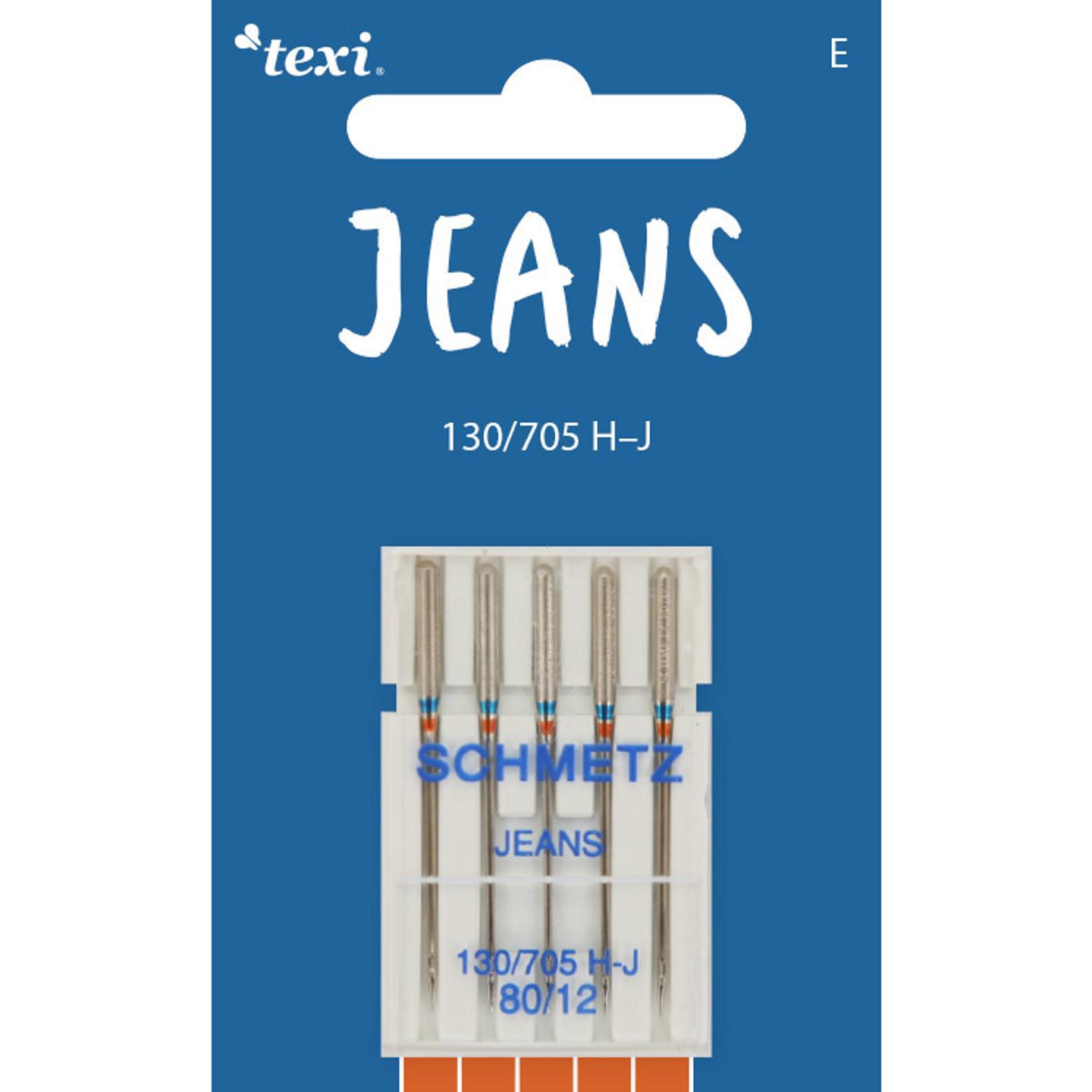 Jeans needles for household machines, 5 pcs, size 80
