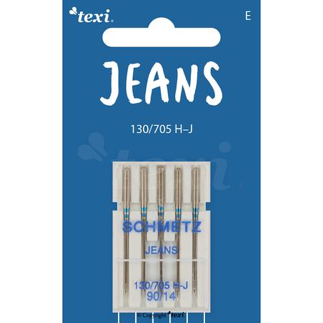 Jeans needles for household machines, 5 pcs, size 90