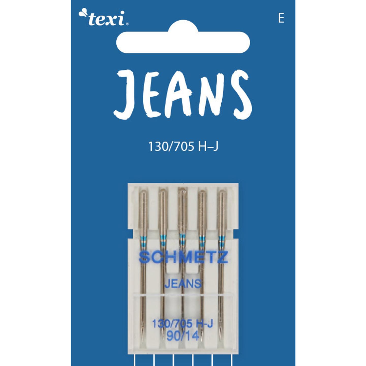Jeans needles for household machines, 5 pcs, size 90
