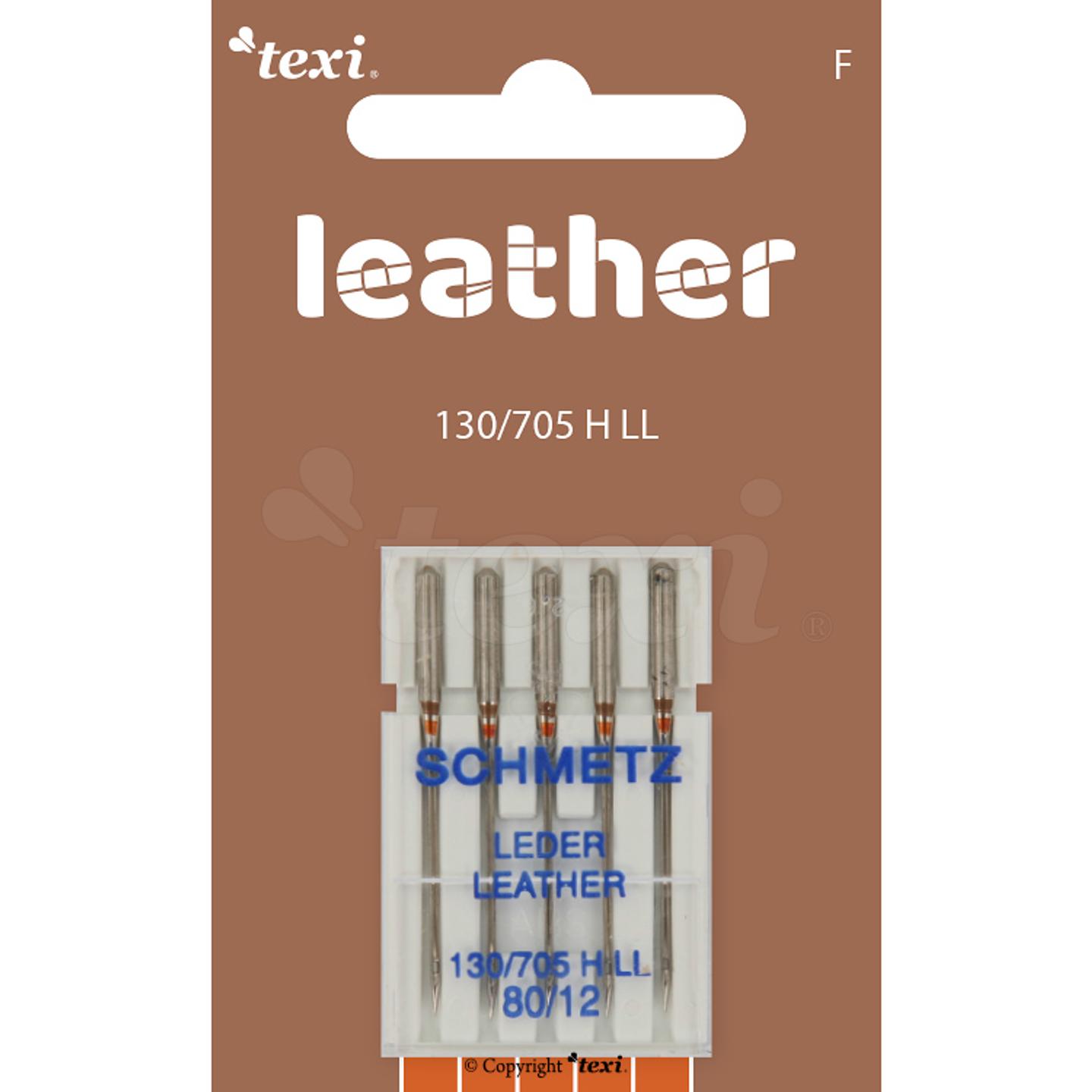 Leather needles for household machines, 5 pcs, size 80