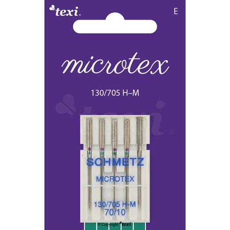 Microtex needles for household machines, 5 pcs, size 70
