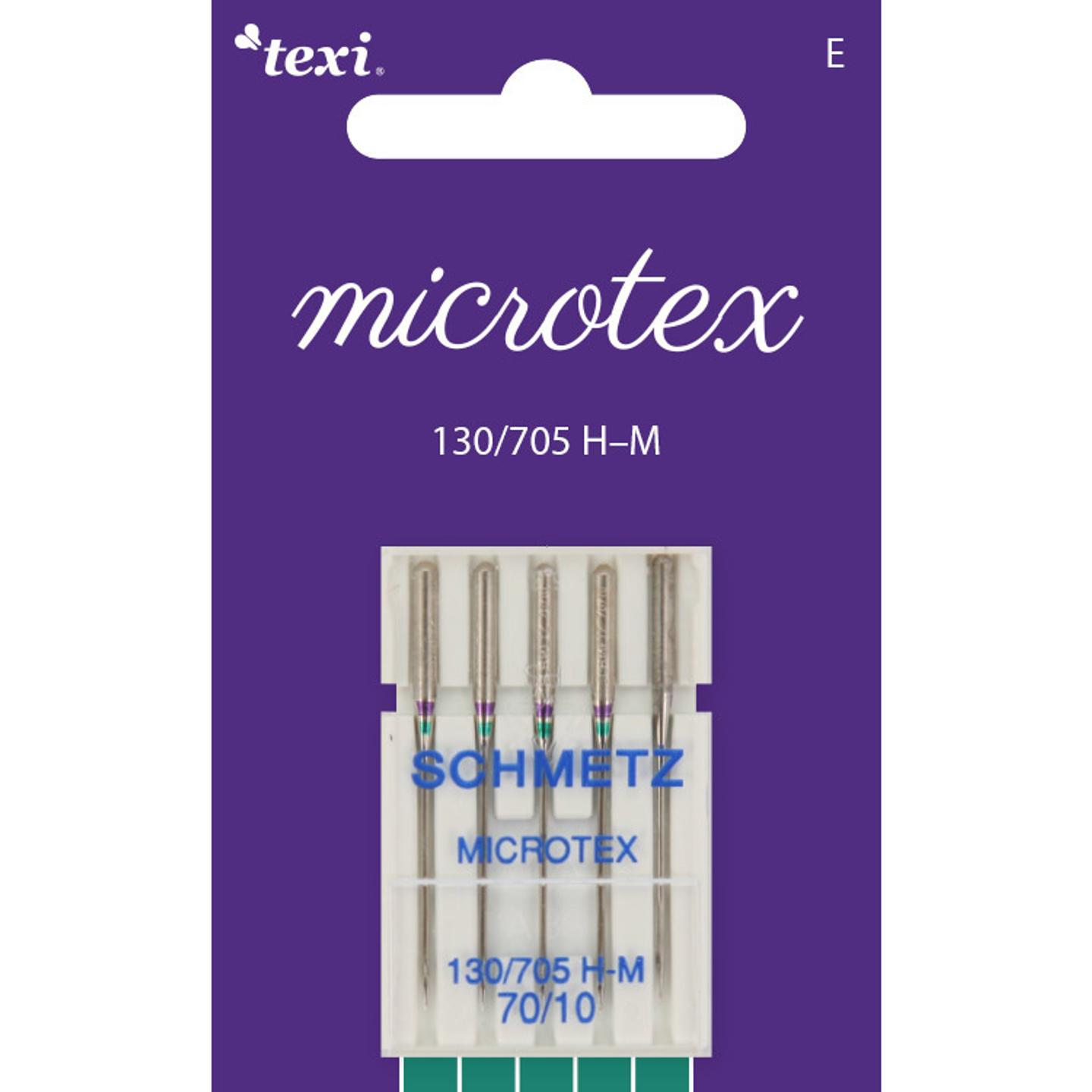 Microtex needles for household machines, 5 pcs, size 70