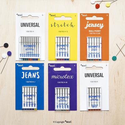 Universal needles set for household machines, 5 types
