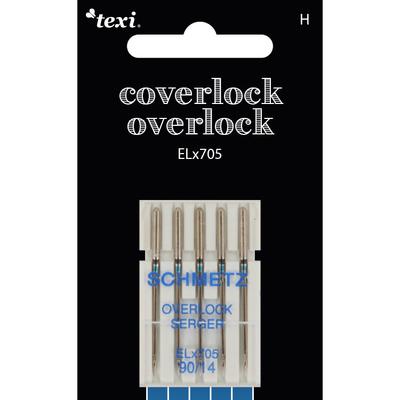 Needles for overlock/coverlock household machines, 5 pcs, size 90