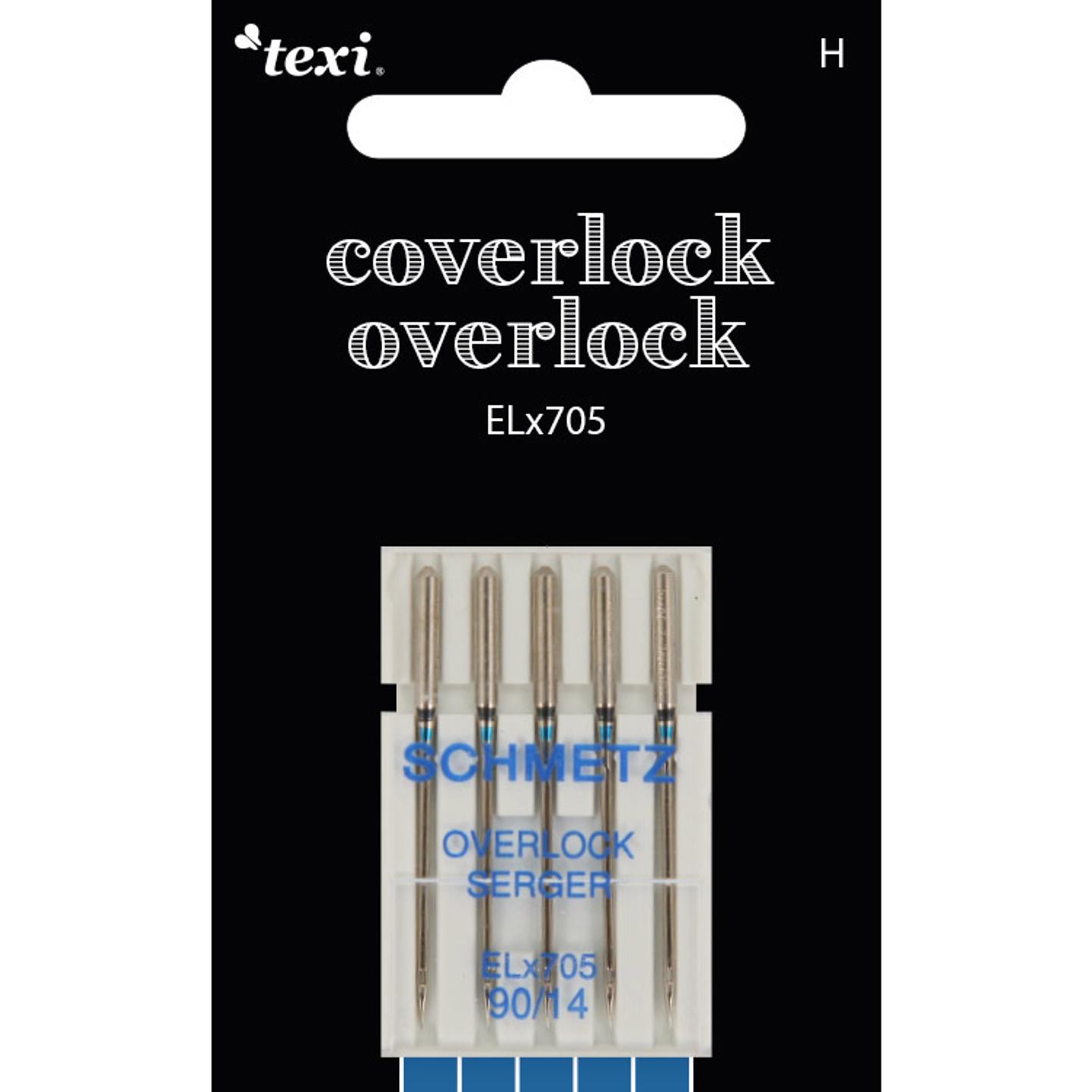 Needles for overlock/coverlock household machines, 5 pcs, size 90