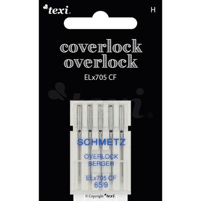 Needles for overlock/coverlock household machines, 5 pcs, size 65