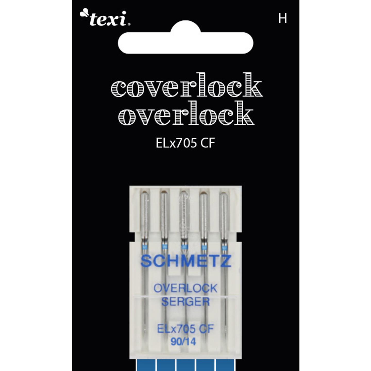 Needles for overlock/coverlock household machines, 5 pcs, size 90