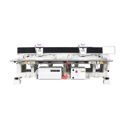 Two-head machine for perforating coated fabrics and leather, working area 1200x800mm