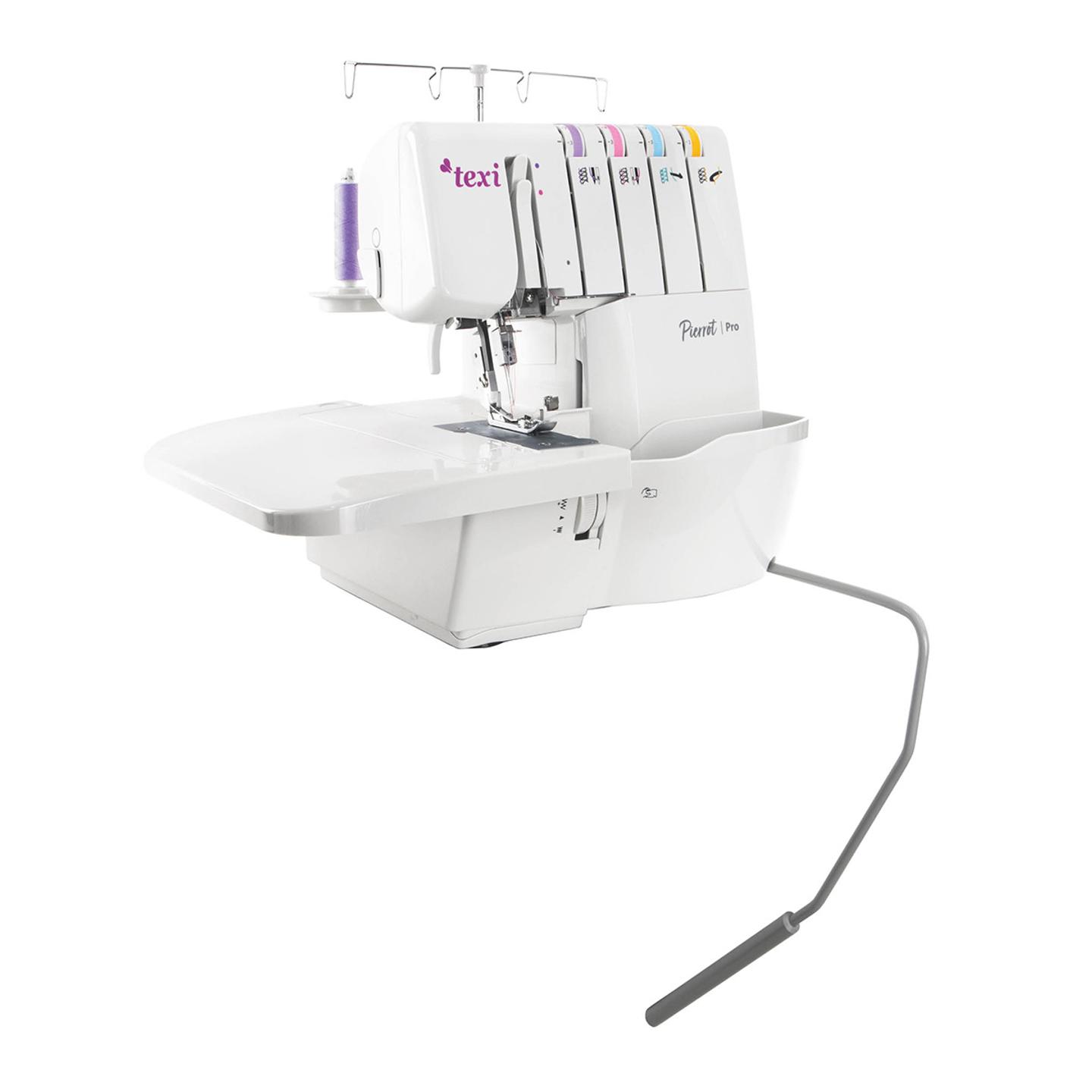 2,3,4-nitkowy owerlok do wszystkich rodzajów materiałów z 16 ściegami i podnośnikiem kolanowym, maszyna do szycia