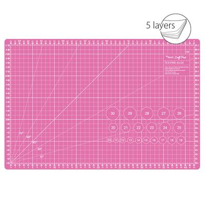 Self-healing cutting mat, 45x30 cm, pink