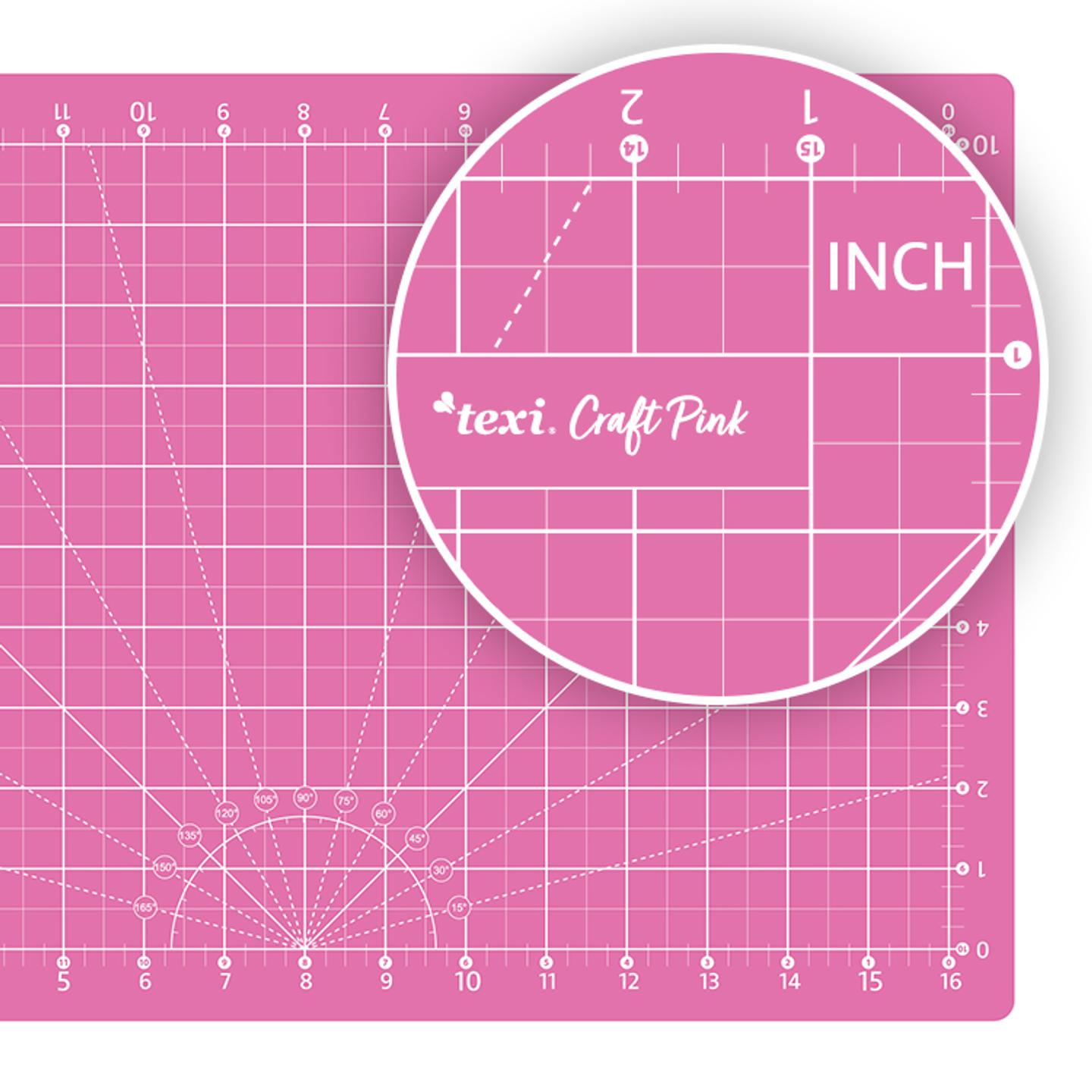 Self-healing cutting mat, 45x30 cm, pink